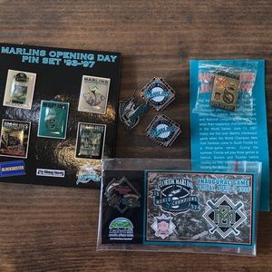 Vintage Florida Marlins Collector’s Pins Baseball